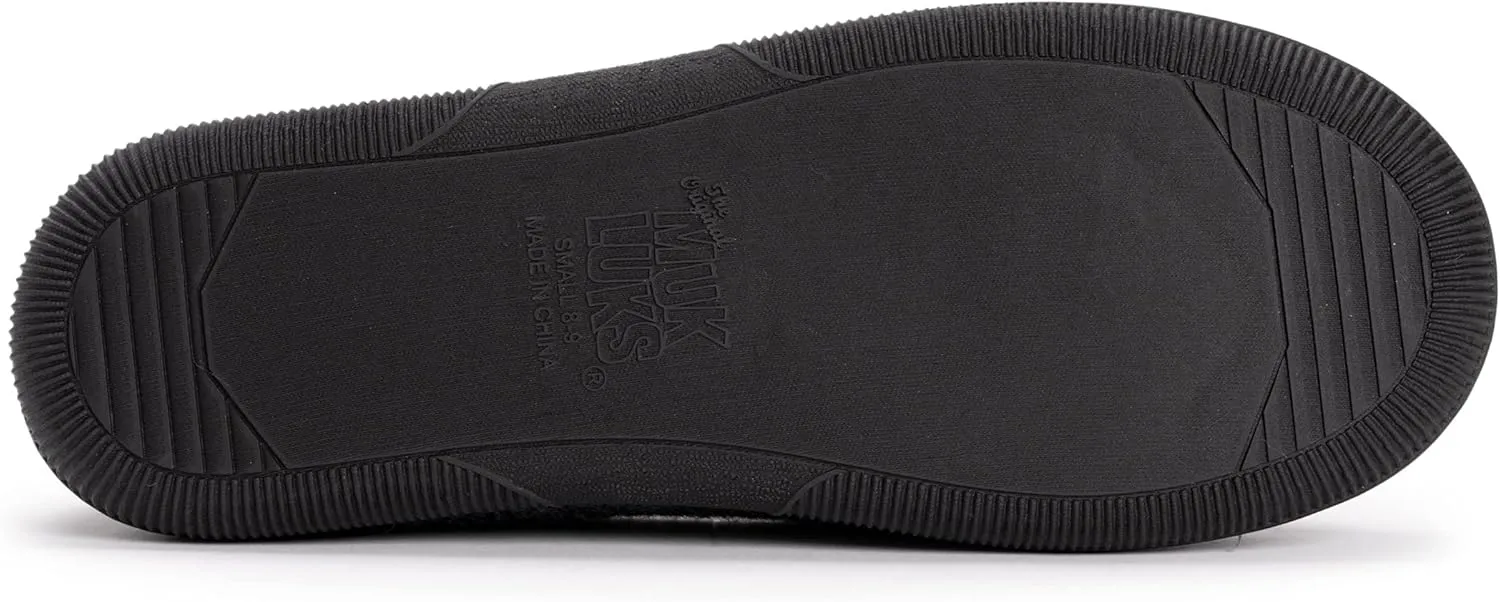 MUK LUKS Men's Faux Leather Clog Slipper