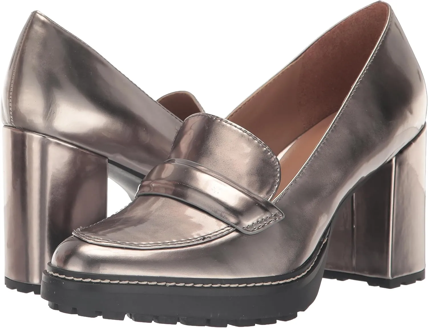 Naturalizer Women's Dabney Slip-On Lug Sole Heeled Loafer