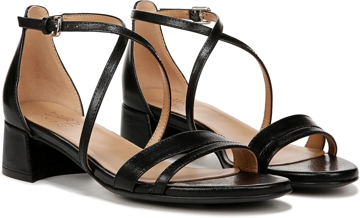 Naturalizer Women's June Strappy Low Block Heel Dress Sandal