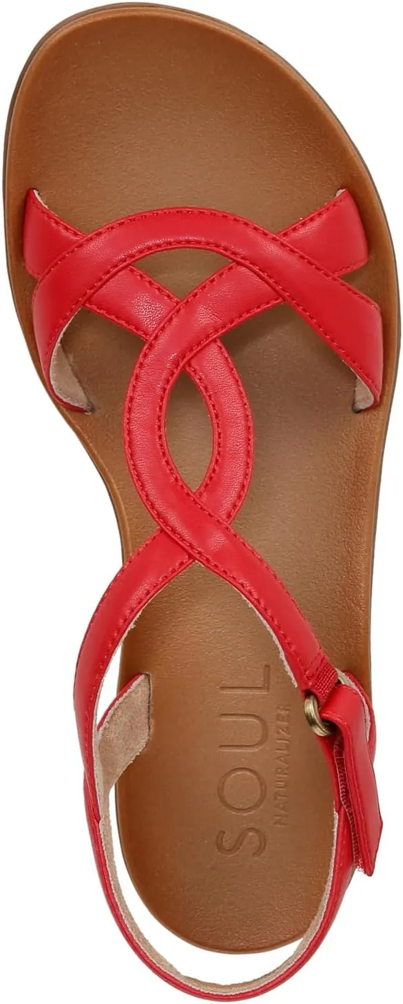 Naturalizer Women's Solo Ankle Strap Casual Sandal Flat