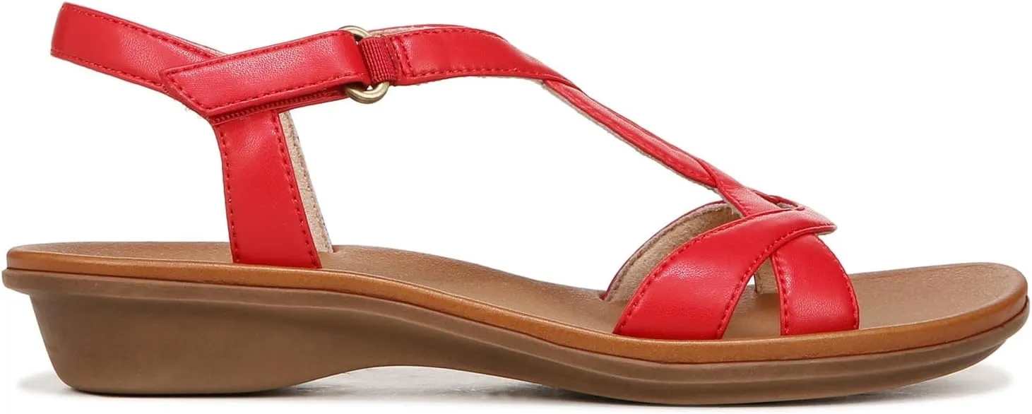Naturalizer Women's Solo Ankle Strap Casual Sandal Flat