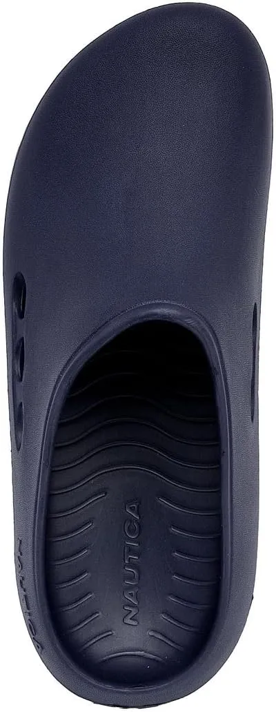 Nautica Men's Clogs - Athletic Sports Sandal - Slip-On with Adjustable Back Strap - (Water Shoes/Fuzzy Slippers) River Edge