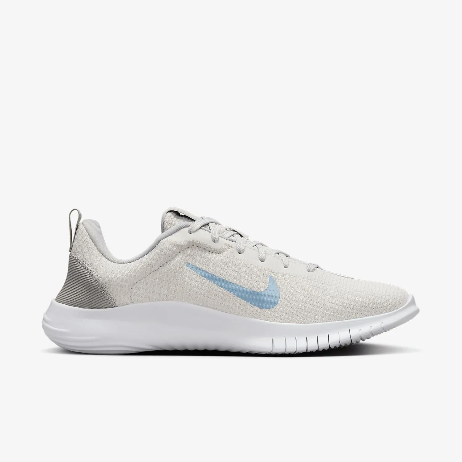 Nike Flex Experience Run 12 Women's Road Running Shoes (DV0746-007, Photon Dust/Light Smoke Grey/White/Psychic Blue)