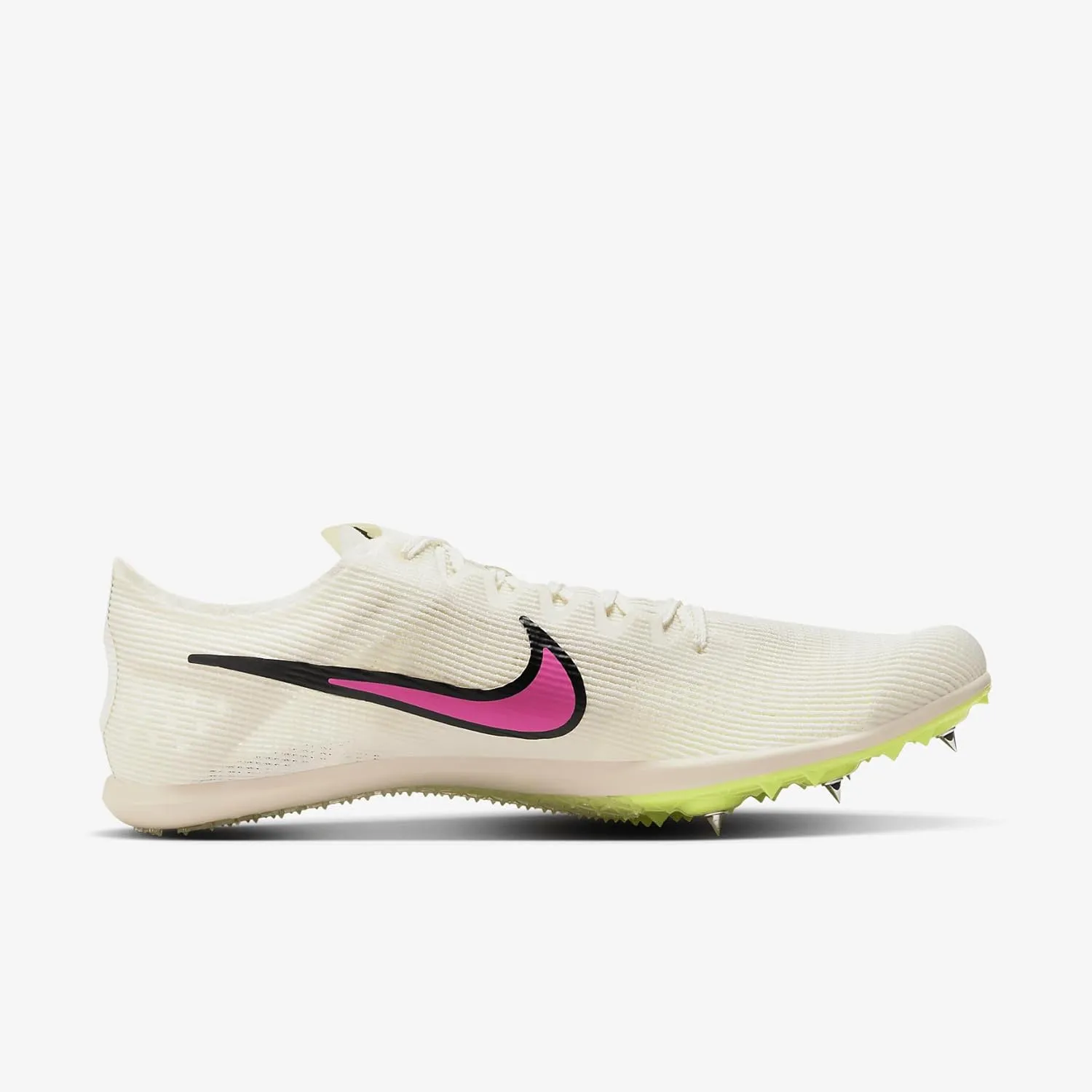 Nike Zoom Mamba 6 Track & Field Distance Spikes, 4.5, White/Black