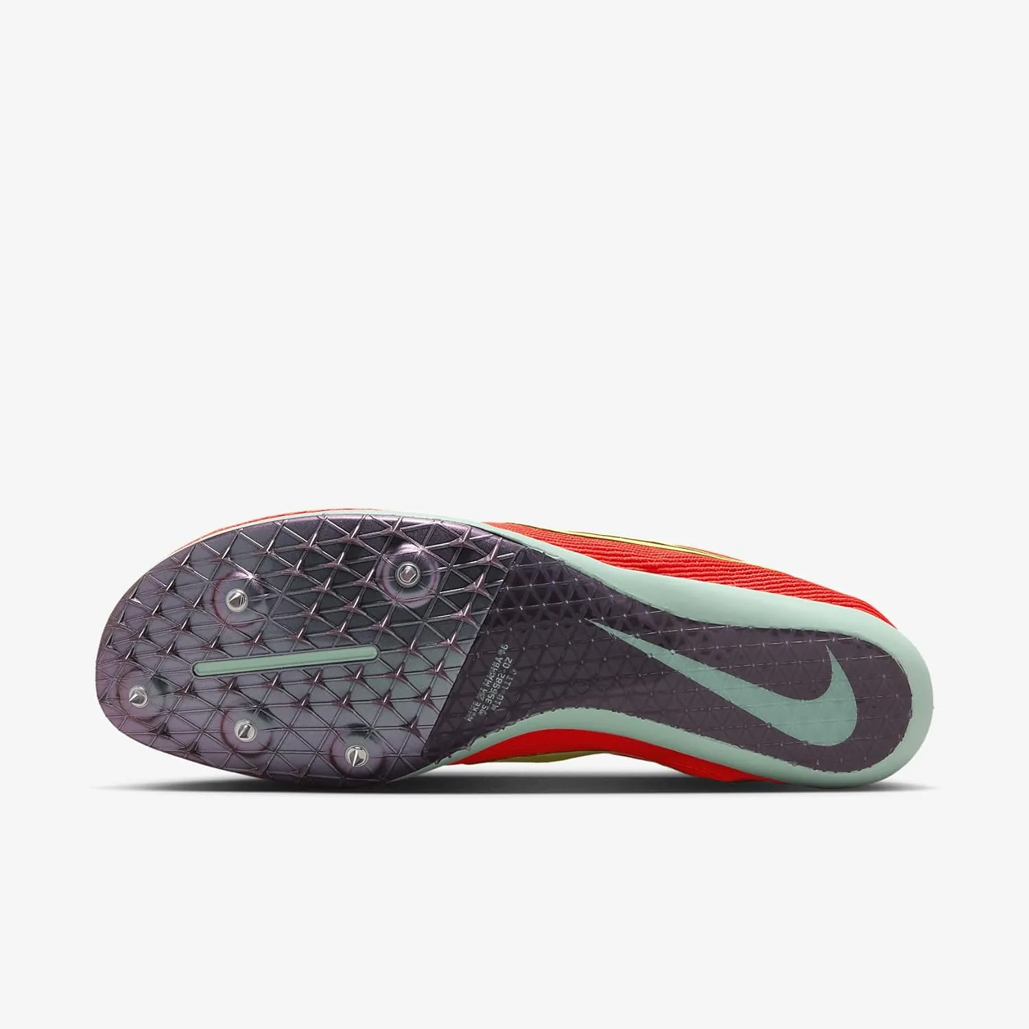 Nike Zoom Mamba 6 Track & Field Distance Spikes, 4.5, White/Black