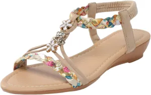 Non Slip Flat Bottom Sandals for Women Casual Summer Comfortable Walking Shoes Comfortable Walking Flat Sandals