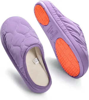 Non Slip House Slipper, Goose Down Fuzzy Memory Foam Slippers, Winter Warm Indoor Shoes for Women and Men