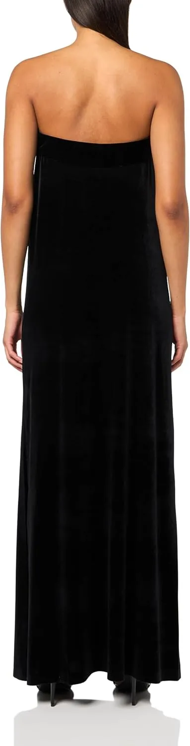 Norma Kamali Women's Strapless Tailored Side Slit Gown