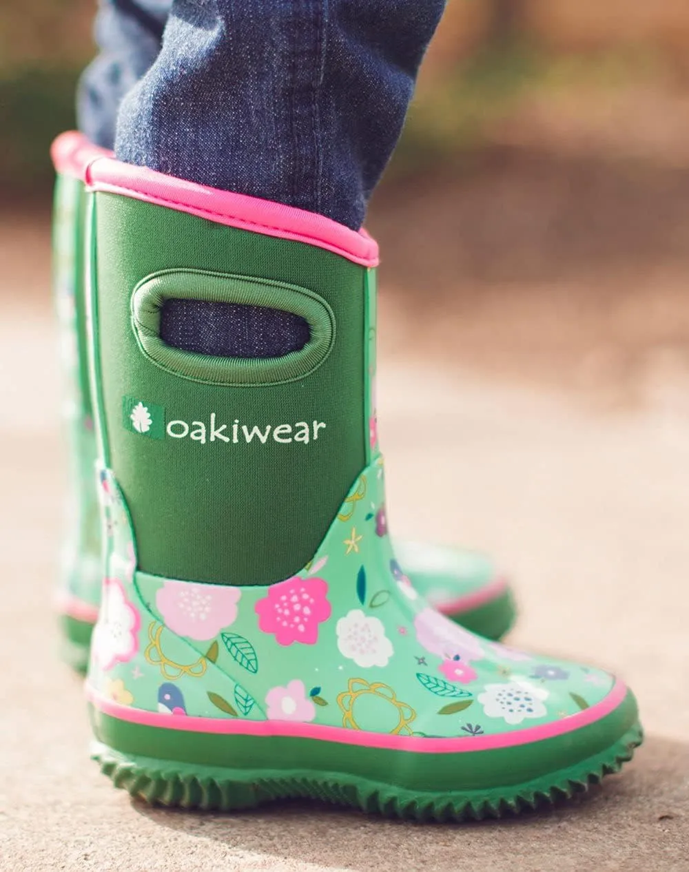 OAKI Kid's Neoprene Rain Boots, Snow Boots, Muck Boots