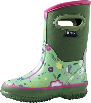 OAKI Kid's Neoprene Rain Boots, Snow Boots, Muck Boots