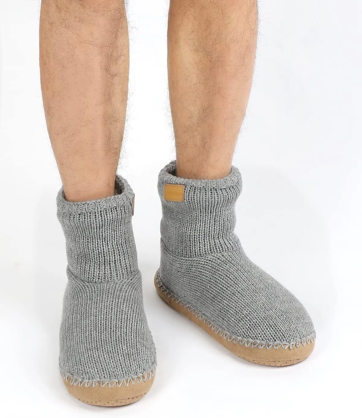 Panda Bros Slipper Socks Soft Cozy Thick House Indoor Boot Sock Shoes with Anti-Skid Bottom Soles for Men's