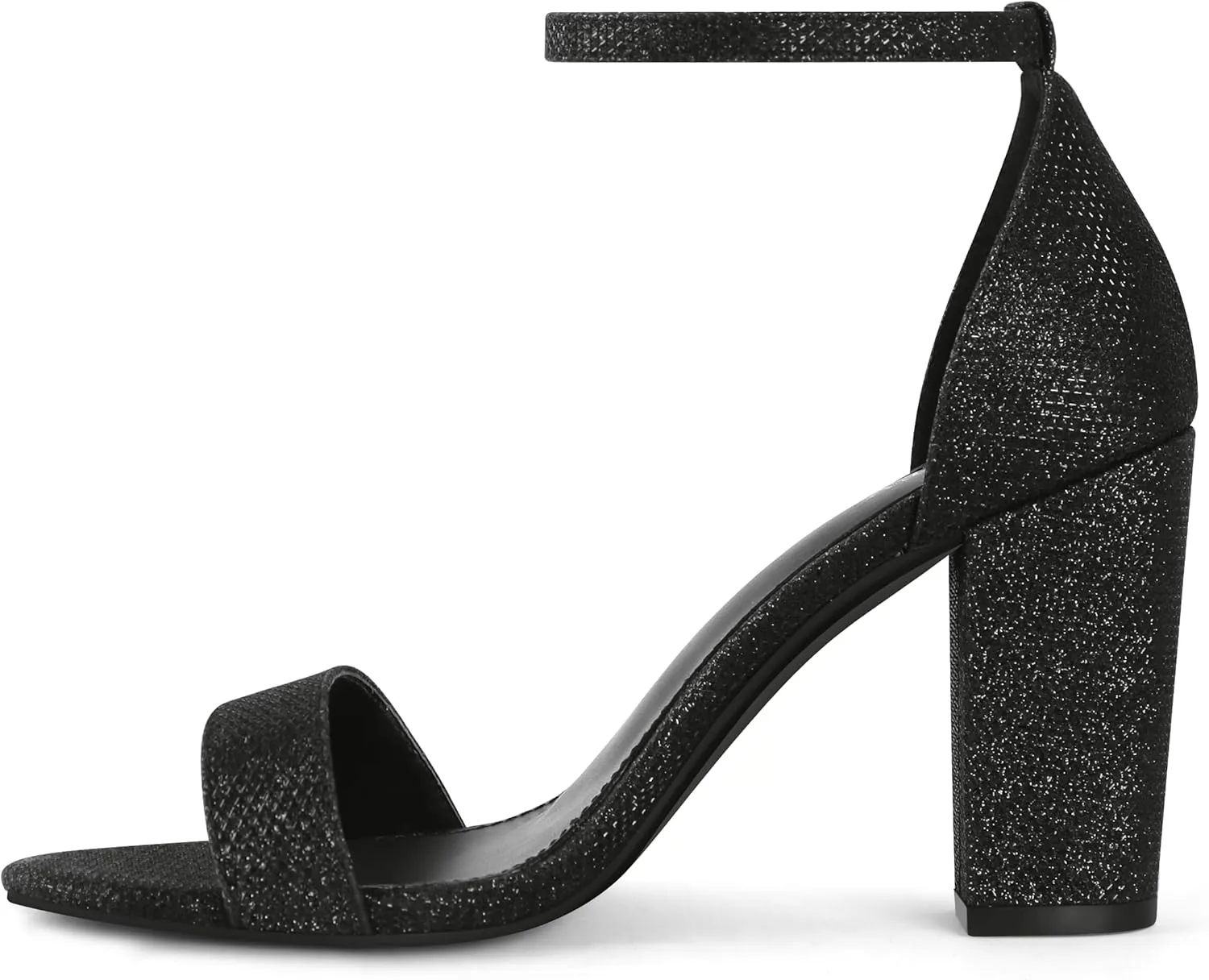 PARTY Women's Chunky Heels Open Toe Ankle Strap 3 inch Heeled Sandals