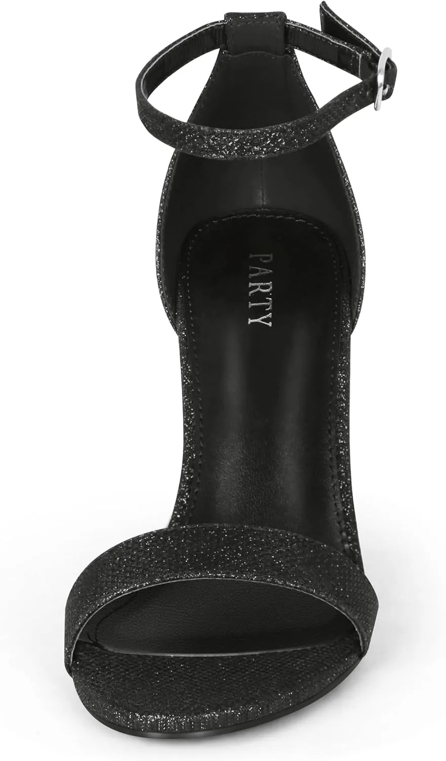 PARTY Women's Chunky Heels Open Toe Ankle Strap 3 inch Heeled Sandals