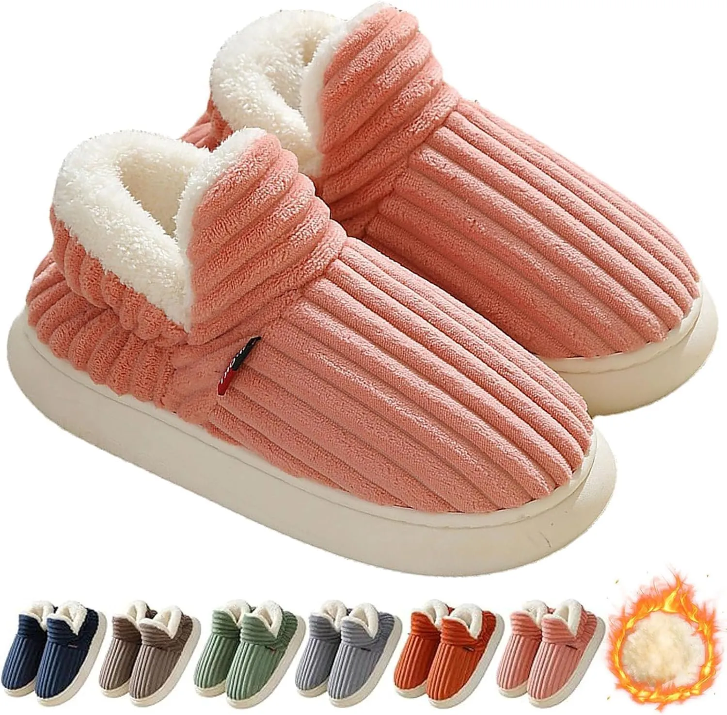Pluffi Slipper Booties for Women Men, Pluffi the Cozy Stylish Slipper Cloud Slippers Plush Warm Home Slides