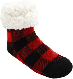 Pudus Kids Warm Cozy Recycled Slipper Socks - Winter Socks for Boys & Girls - Slipper Socks Children