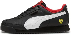 PUMA Unisex-Child Scuderia Shoes Ferrari Roma Sneaker, Black White, 7 US Big Kid