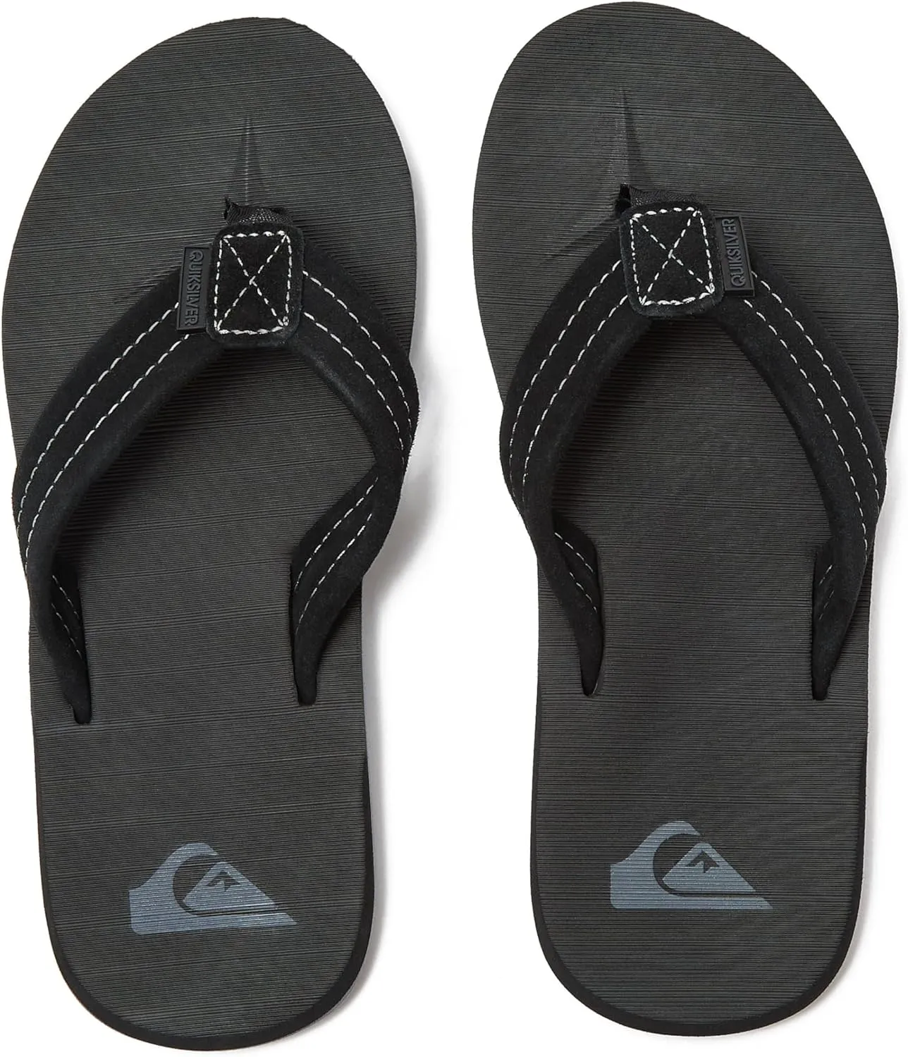 Quiksilver Boy's Carver Suede Fixed Strap Kids Flip Flop Youth Sandal