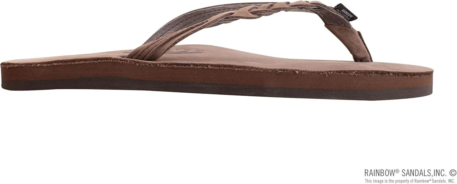 Rainbow Sandals Women’s Flirty Braidy Premier Leather w/Single Braided Strap