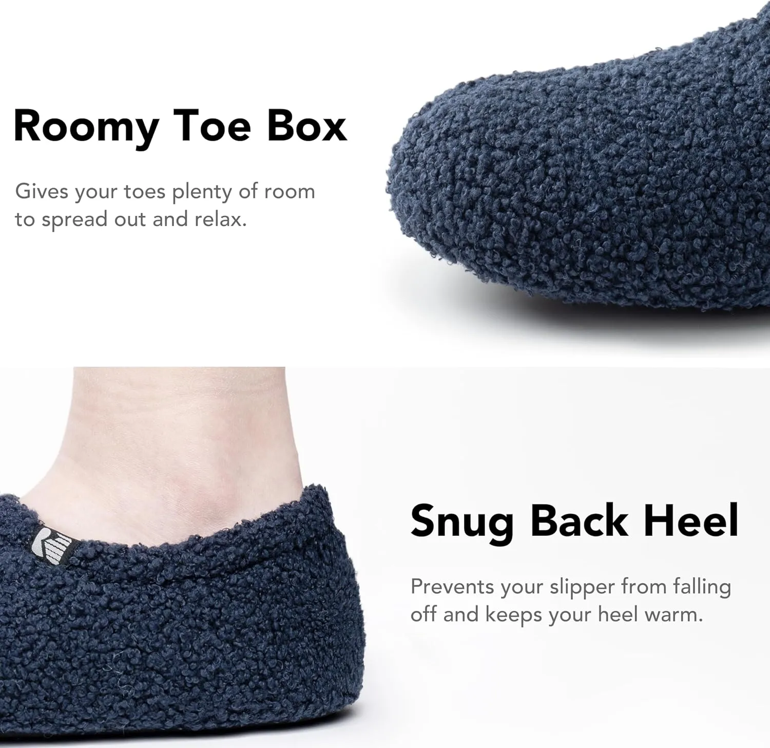 RockDove Women's Teddy Fleece Closed Back Indoor Slipper