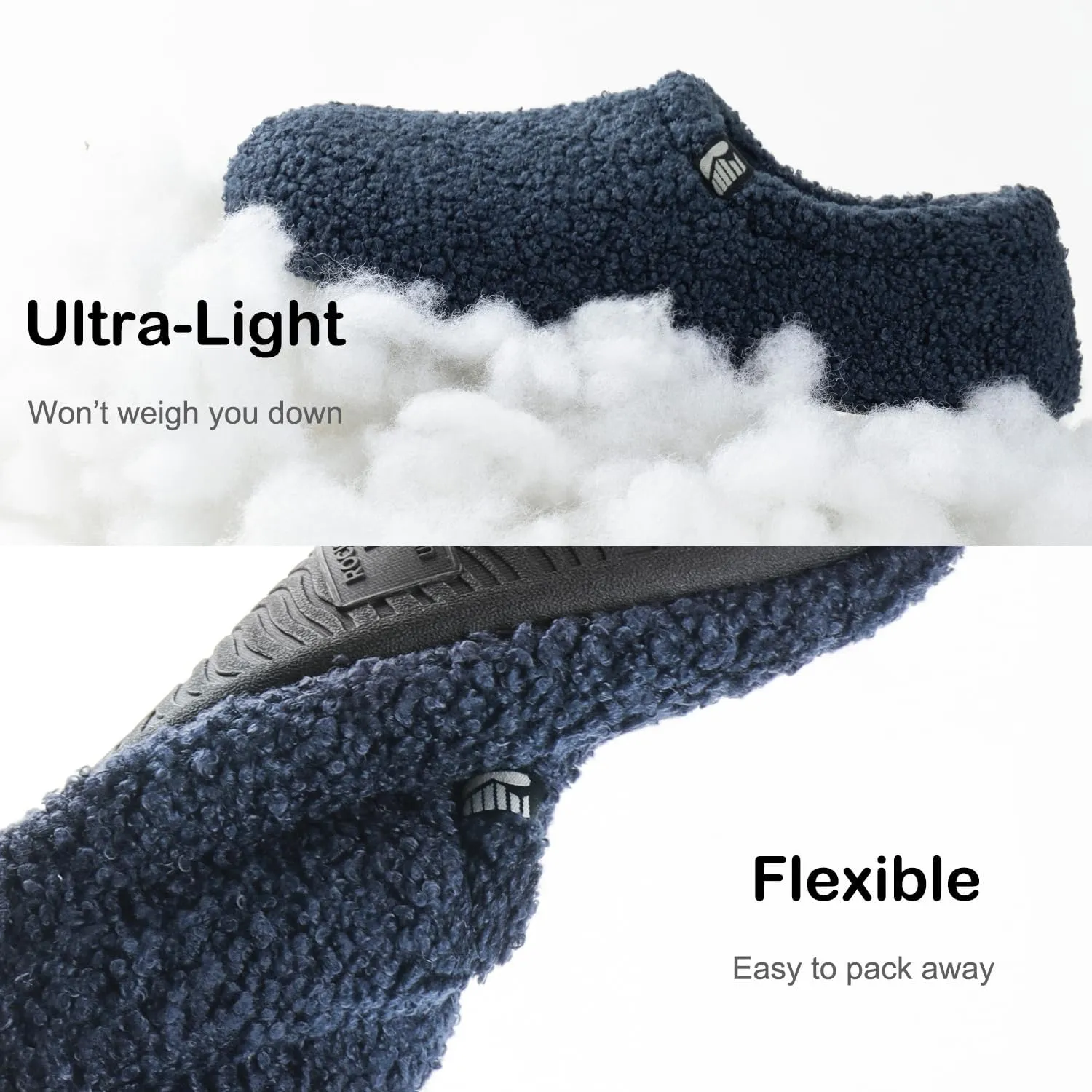 RockDove Women's Teddy Fleece Closed Back Indoor Slipper