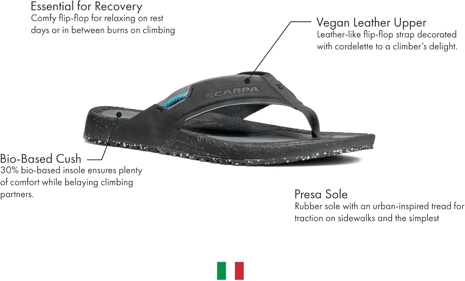 SCARPA Tegu Flip-Flop Outdoor Sandal for Lounging