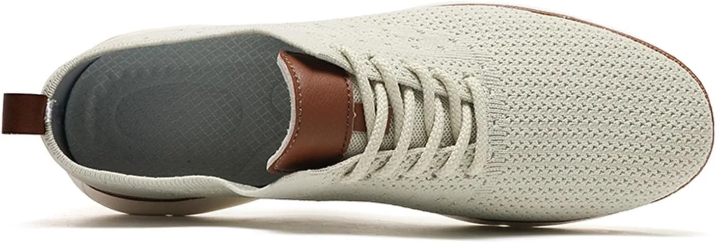 SECHRITE Men's Casual Dress Sneakers: Oxford Mesh Dress Sneakers for Men - Urbans Breeze Shoes Wide Comfort