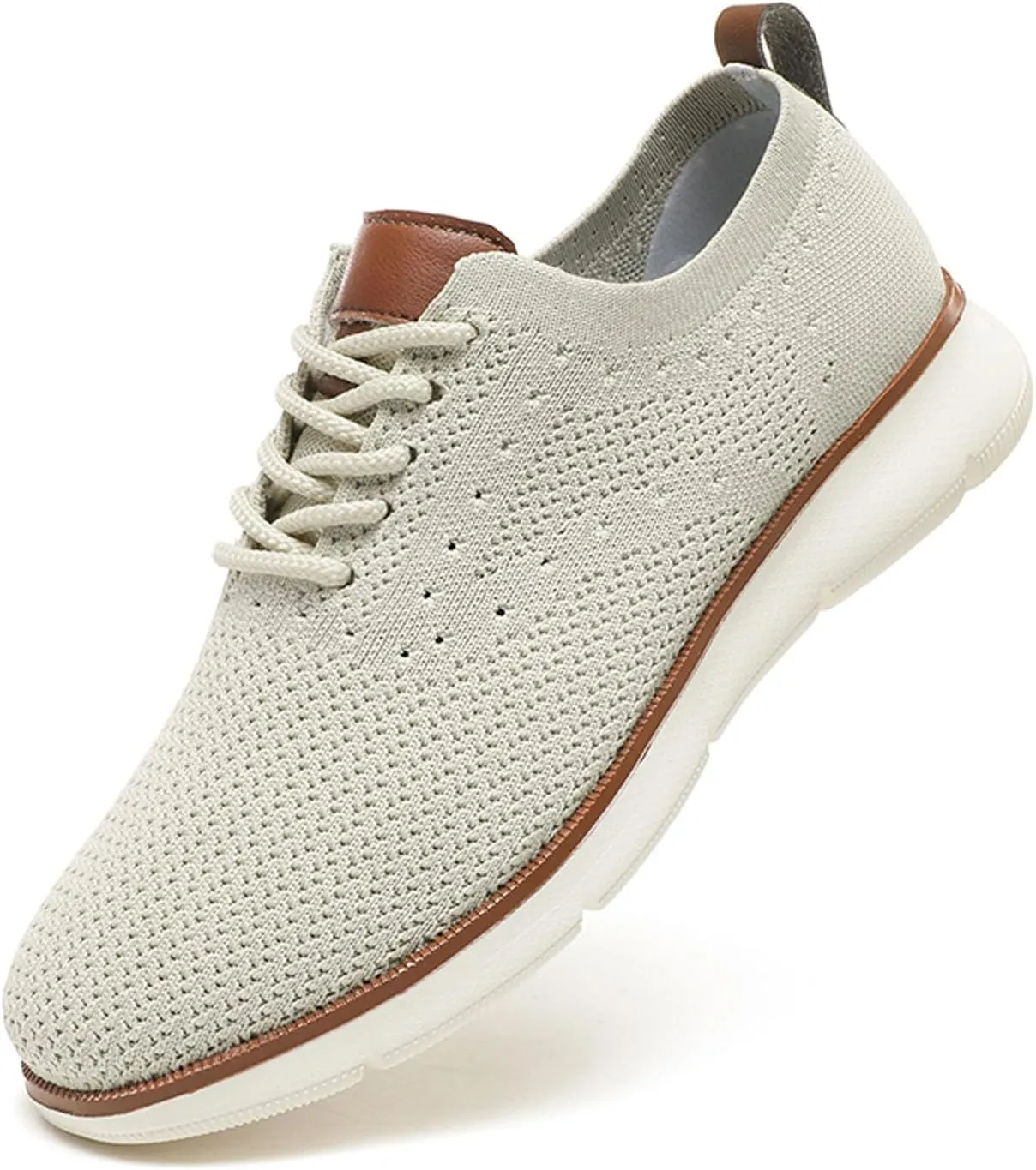 SECHRITE Men's Casual Dress Sneakers: Oxford Mesh Dress Sneakers for Men - Urbans Breeze Shoes Wide Comfort