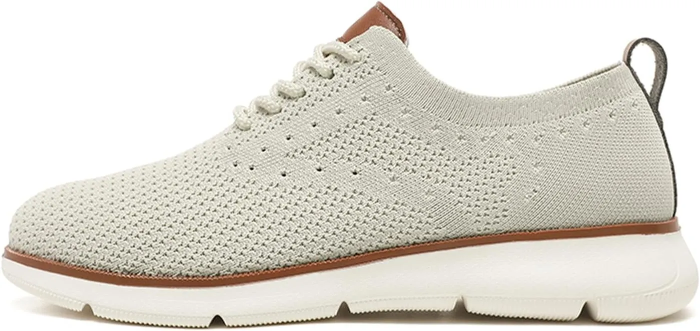 SECHRITE Men's Casual Dress Sneakers: Oxford Mesh Dress Sneakers for Men - Urbans Breeze Shoes Wide Comfort