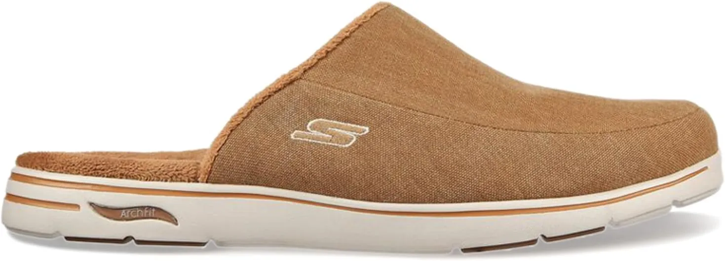 Skechers Men's Gowalk Arch Fit Lounge Comfy Indoor Outdoor Athletic House Shoe Slippers
