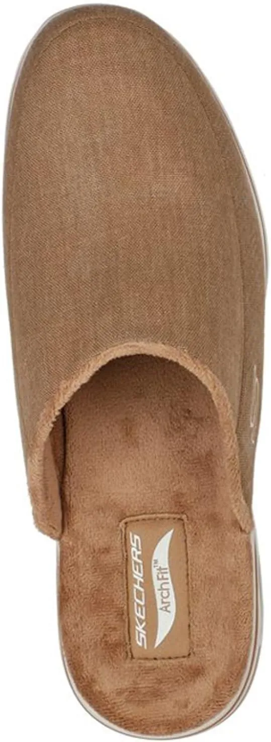 Skechers Men's Gowalk Arch Fit Lounge Comfy Indoor Outdoor Athletic House Shoe Slippers