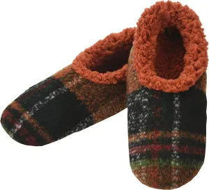 Snoozies Mens Slippers Indoor Plaid, Cord, or Camo, Sherpa Fleece-Lined Slippers Socks Non-Skid, Mens House Shoes, Male Gifts