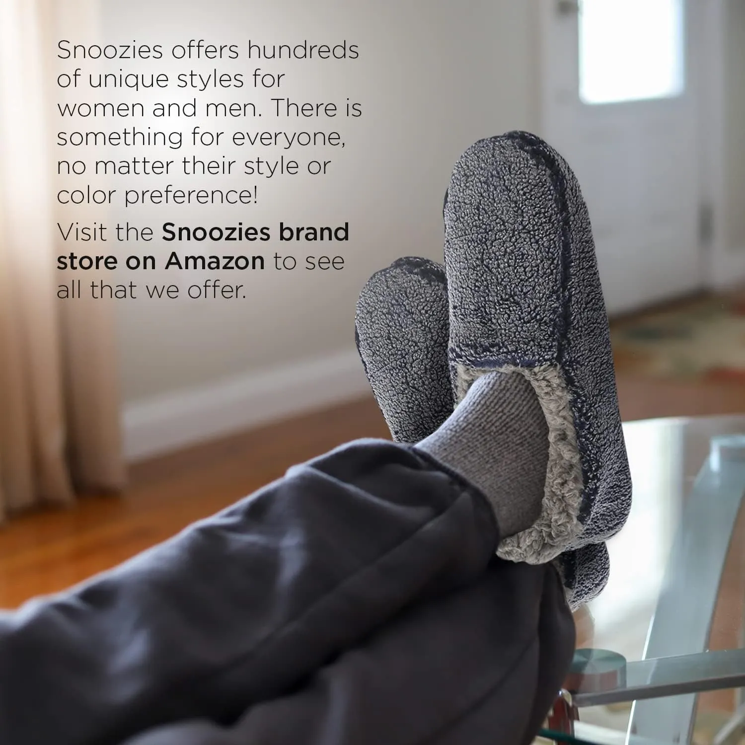 Snoozies Mens Slippers Indoor Plaid, Cord, or Camo, Sherpa Fleece-Lined Slippers Socks Non-Skid, Mens House Shoes, Male Gifts