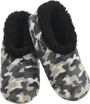 Snoozies Mens Slippers Indoor Plaid, Cord, or Camo, Sherpa Fleece-Lined Slippers Socks Non-Skid, Mens House Shoes, Male Gifts