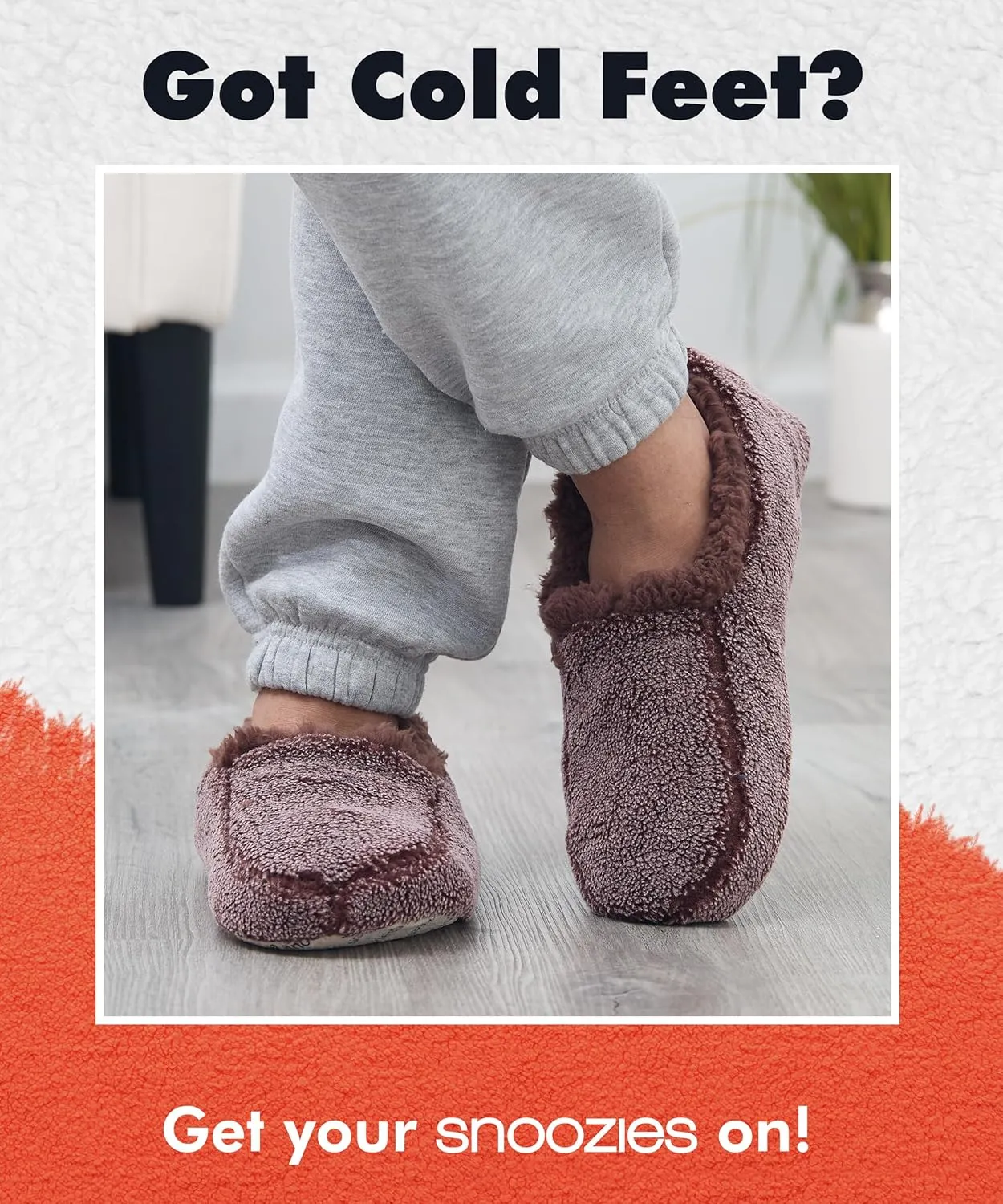 Snoozies Mens Two Tone Fleece Lined Slippers - Comfortable Slippers for Men - Two Tones