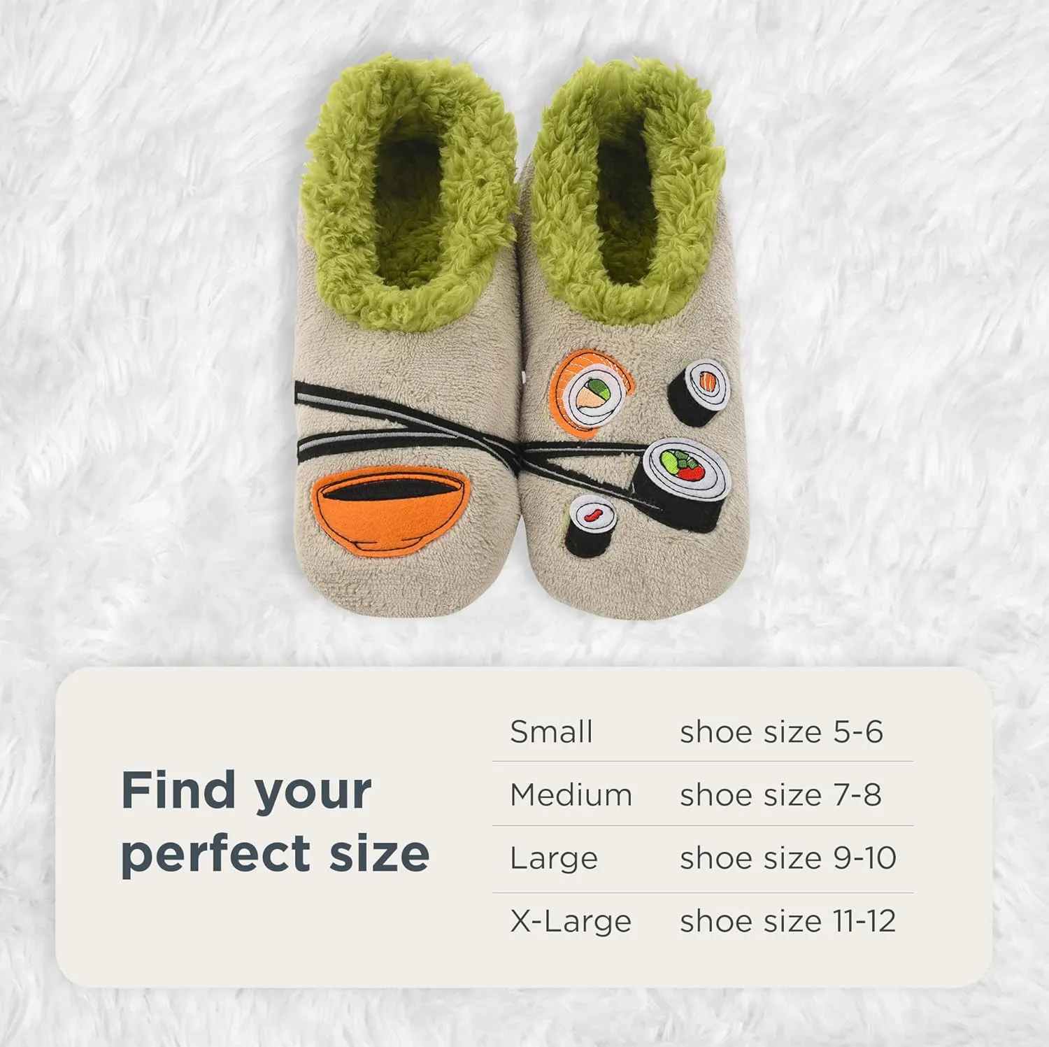 Snoozies Pairable Slipper Socks - Funny House Slippers for Women, Non-Slip Fuzzy Slipper Socks