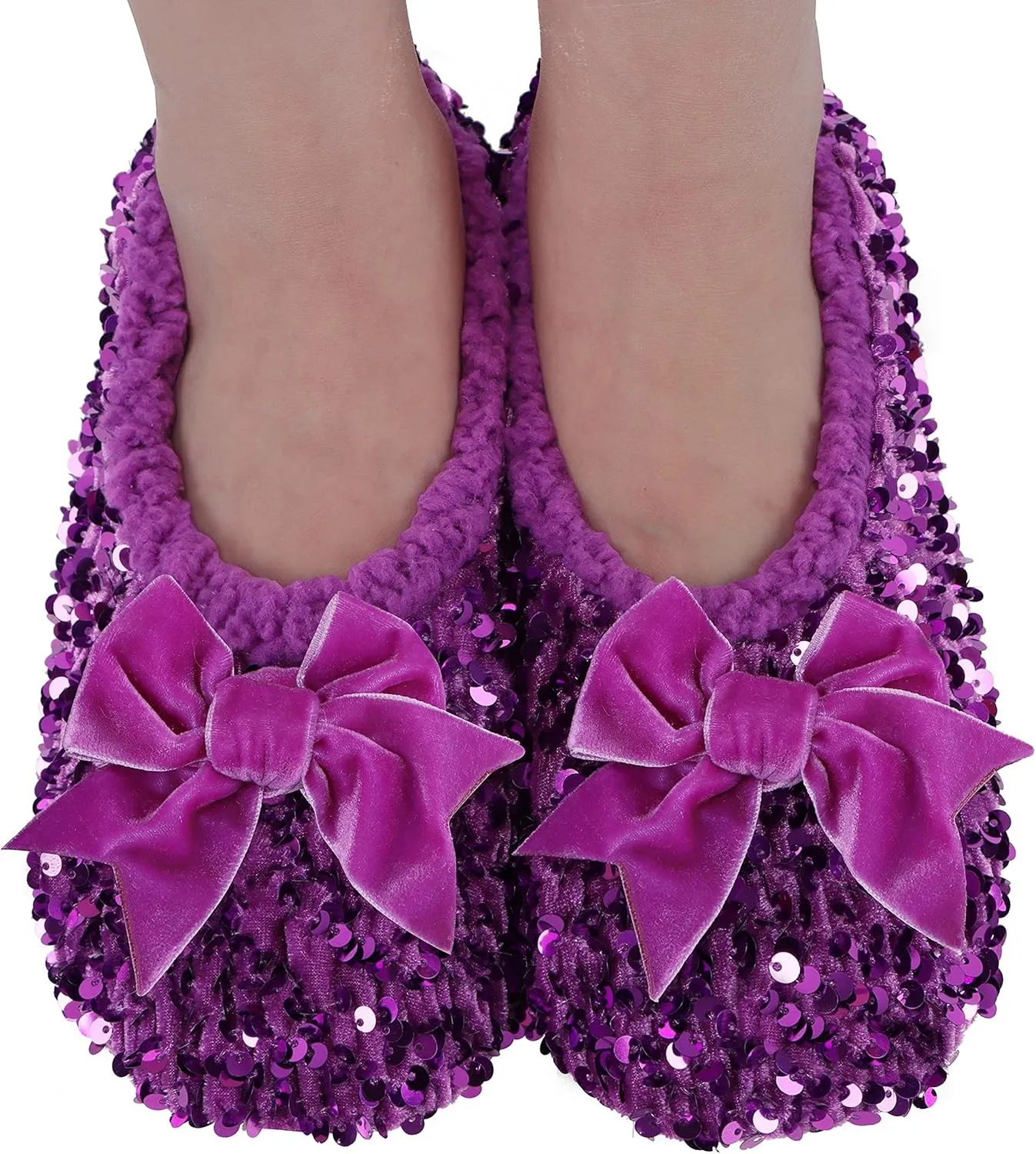 Snoozies Womens Glamour Bling Ballerina