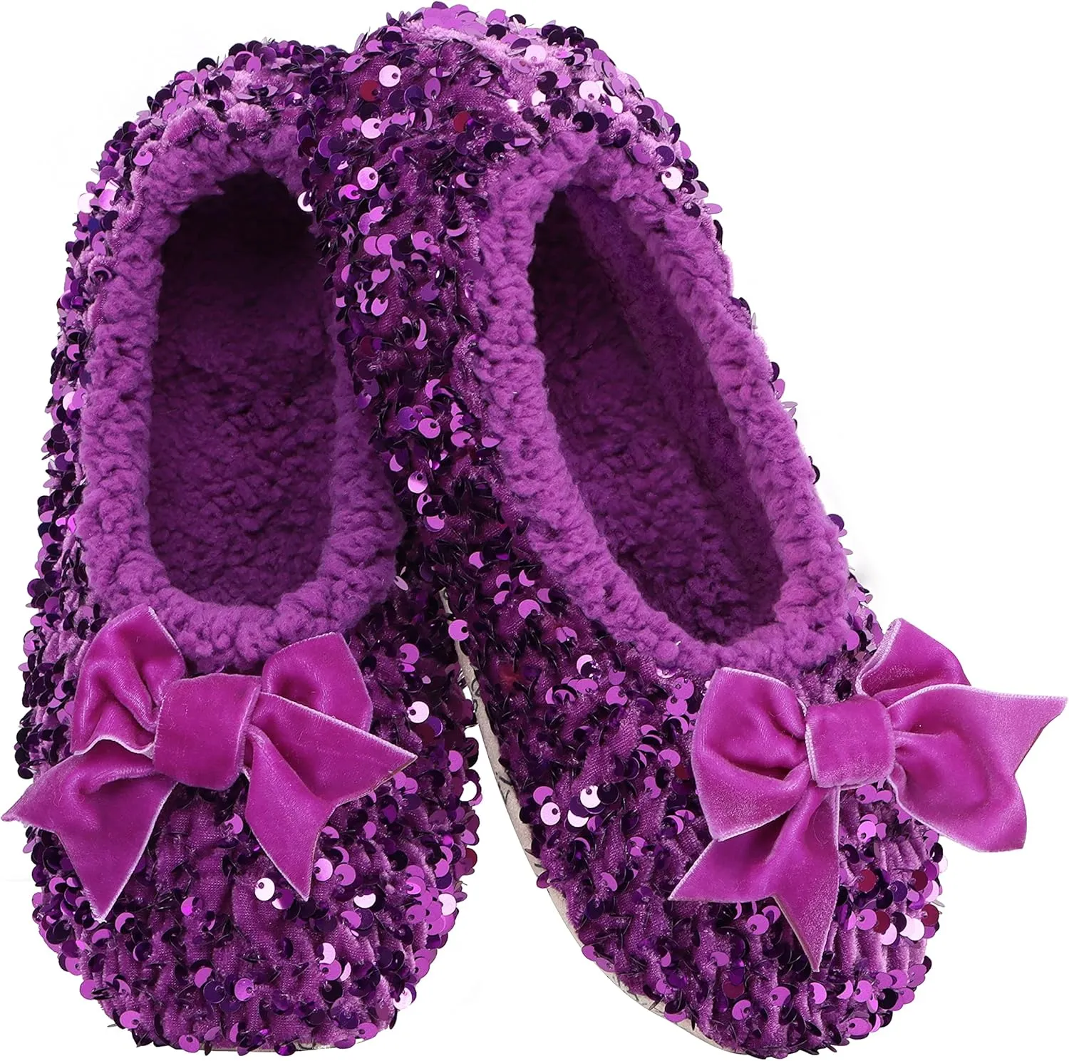 Snoozies Womens Glamour Bling Ballerina