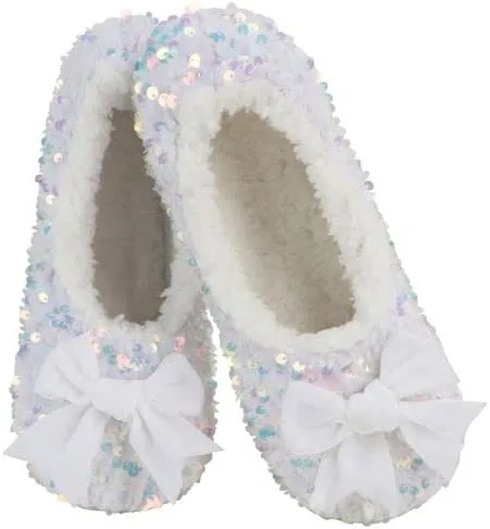 Snoozies Womens Glamour Bling Ballerina