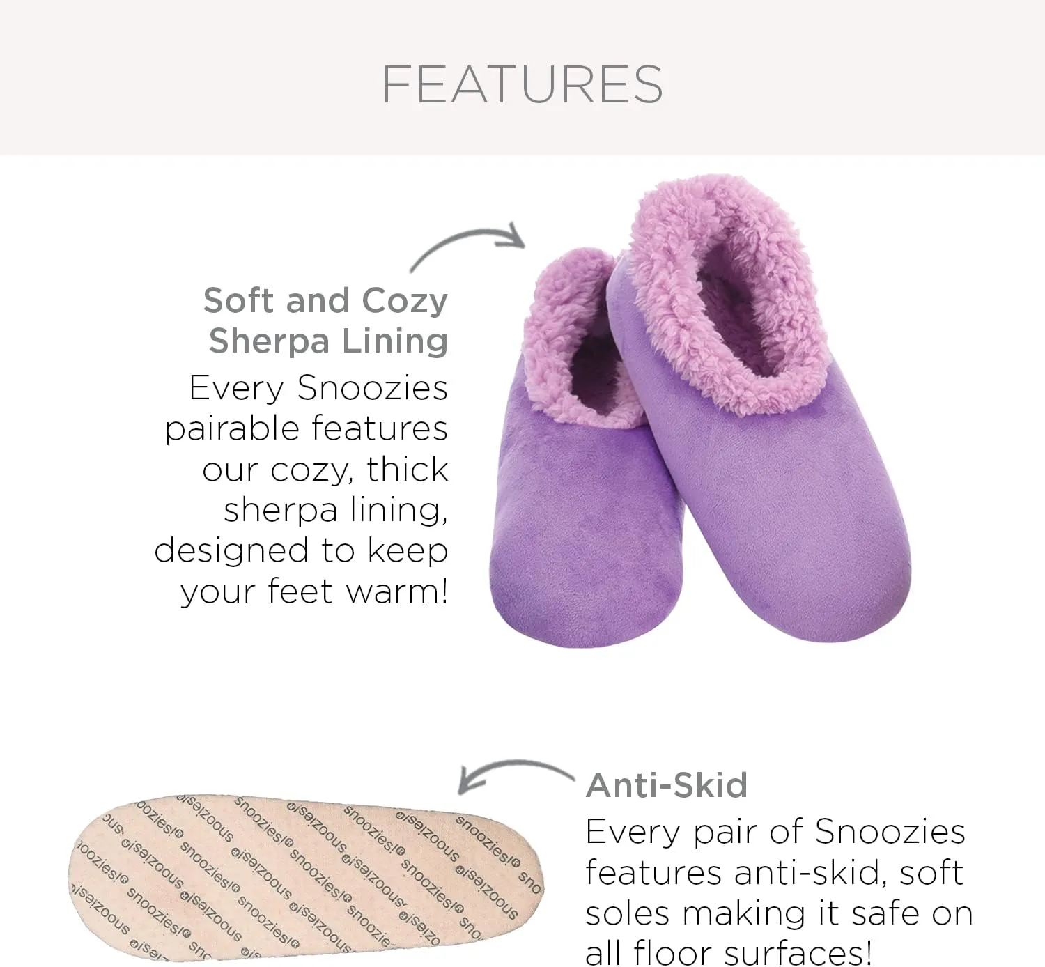Snoozies Womens Slipper Socks - Cozy Slippers for Women - Fuzzy House Slippers for Indoor Use - Soft Sole Slippers - Roses in Bloom