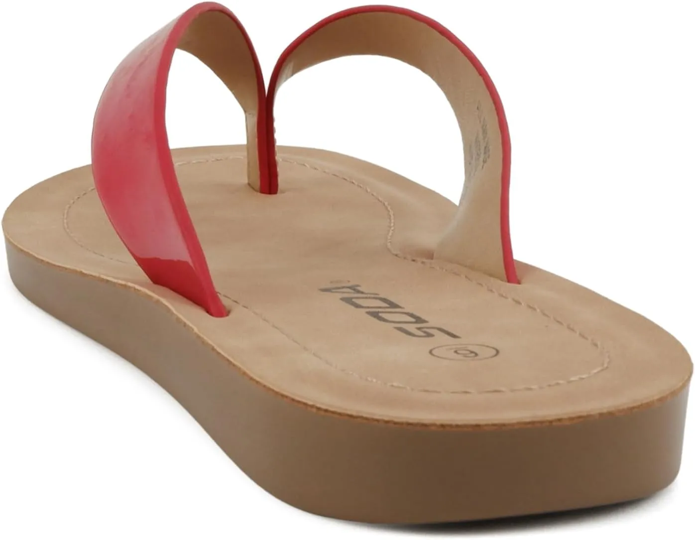 Soda Shoes Women Flip Flops Basic Plain Slippers Thongs Sandals Strap Casual Beach Ella-S