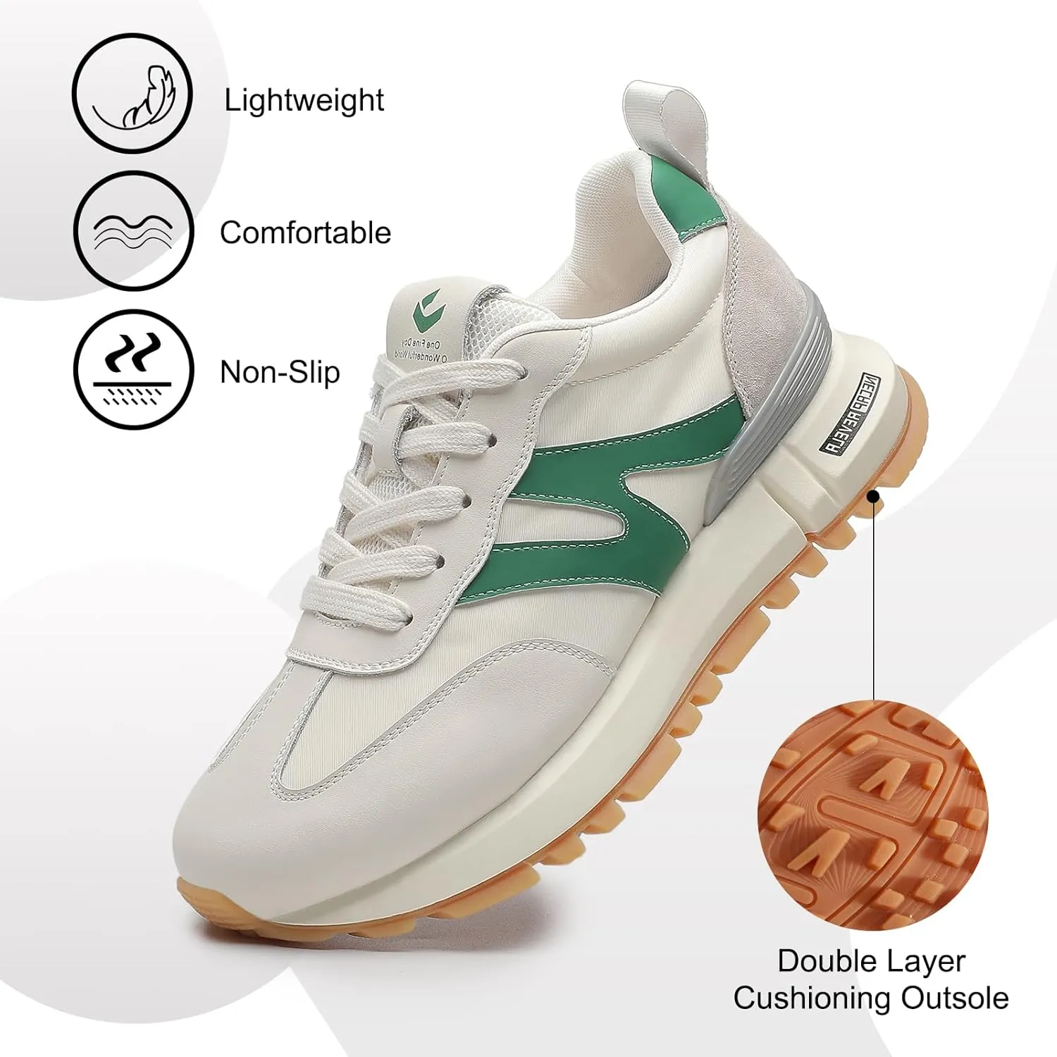 somiliss Sneakers for Women Genuine Leather Suede Patchwork Casual Lace Up Non-Slip Walking Shoes Comfortable Tennis Running Shoes Womens Fashion Sneakers