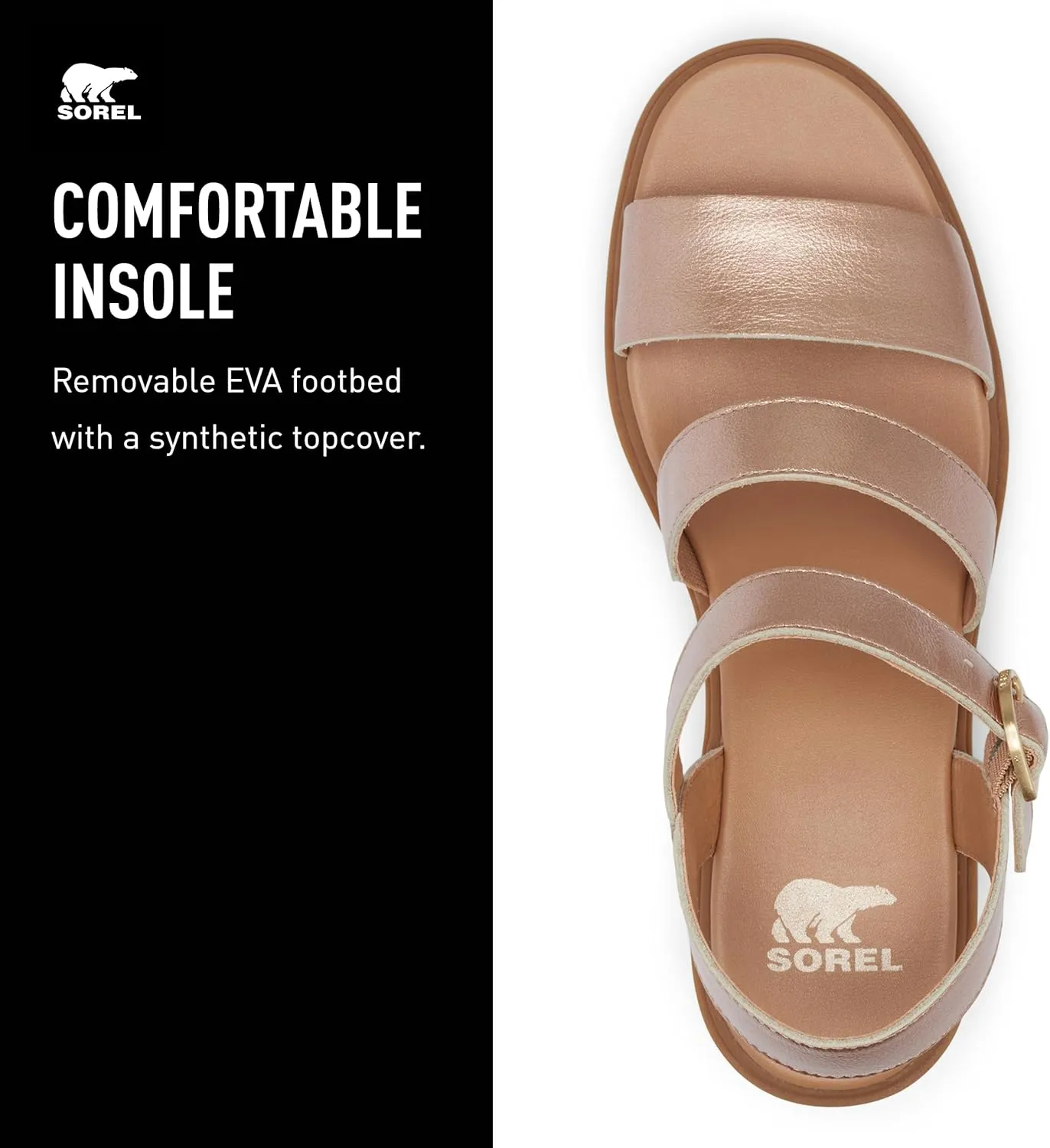 Sorel Women's Joanie Heel Ankle Strap Sandals