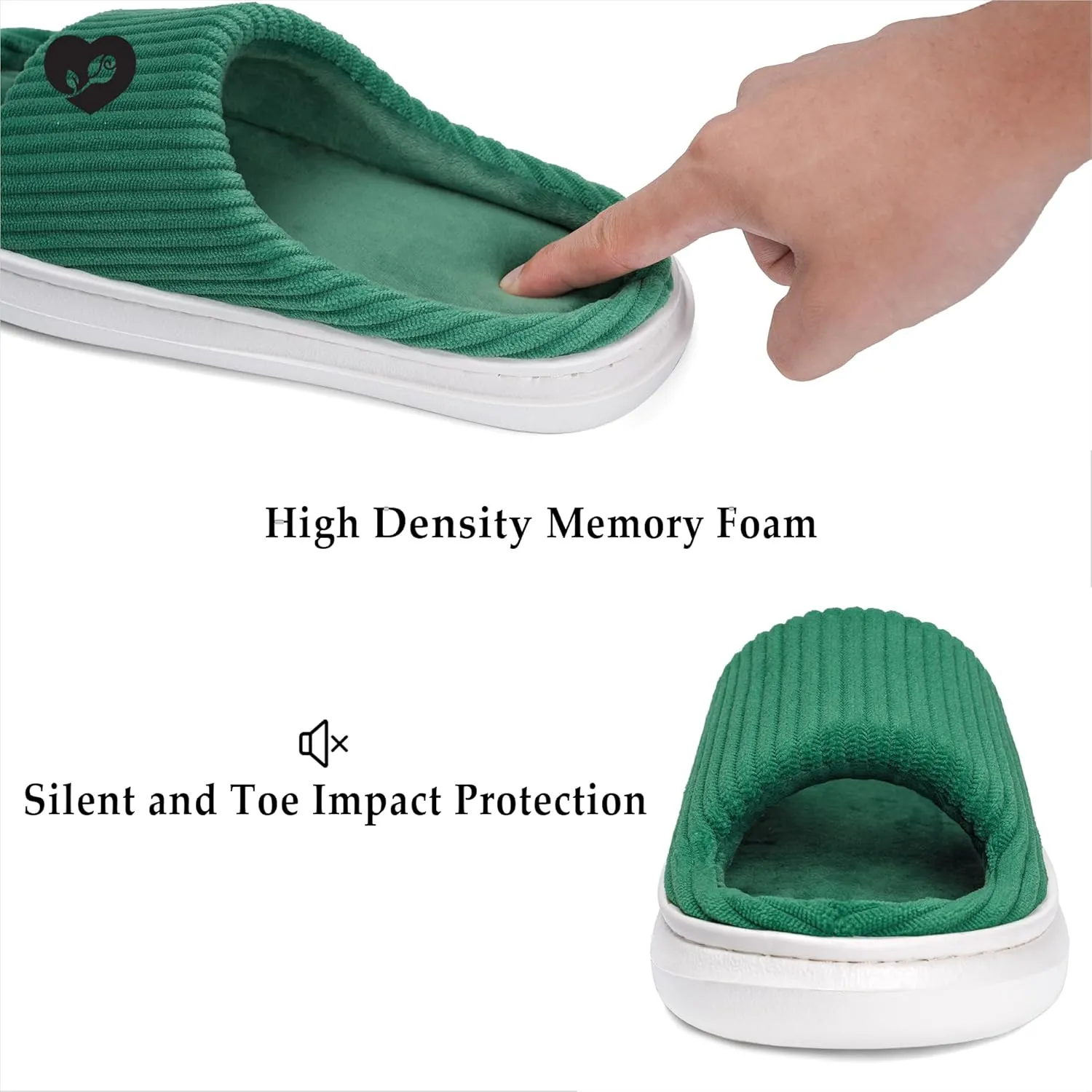 SOULROSE Summer House Memory Foam Slippers Comfy Spa Bedroom Slides Women Cloud Lightweight Waffle Cozy Open Toe Indoor Outdoor Platform Shoes