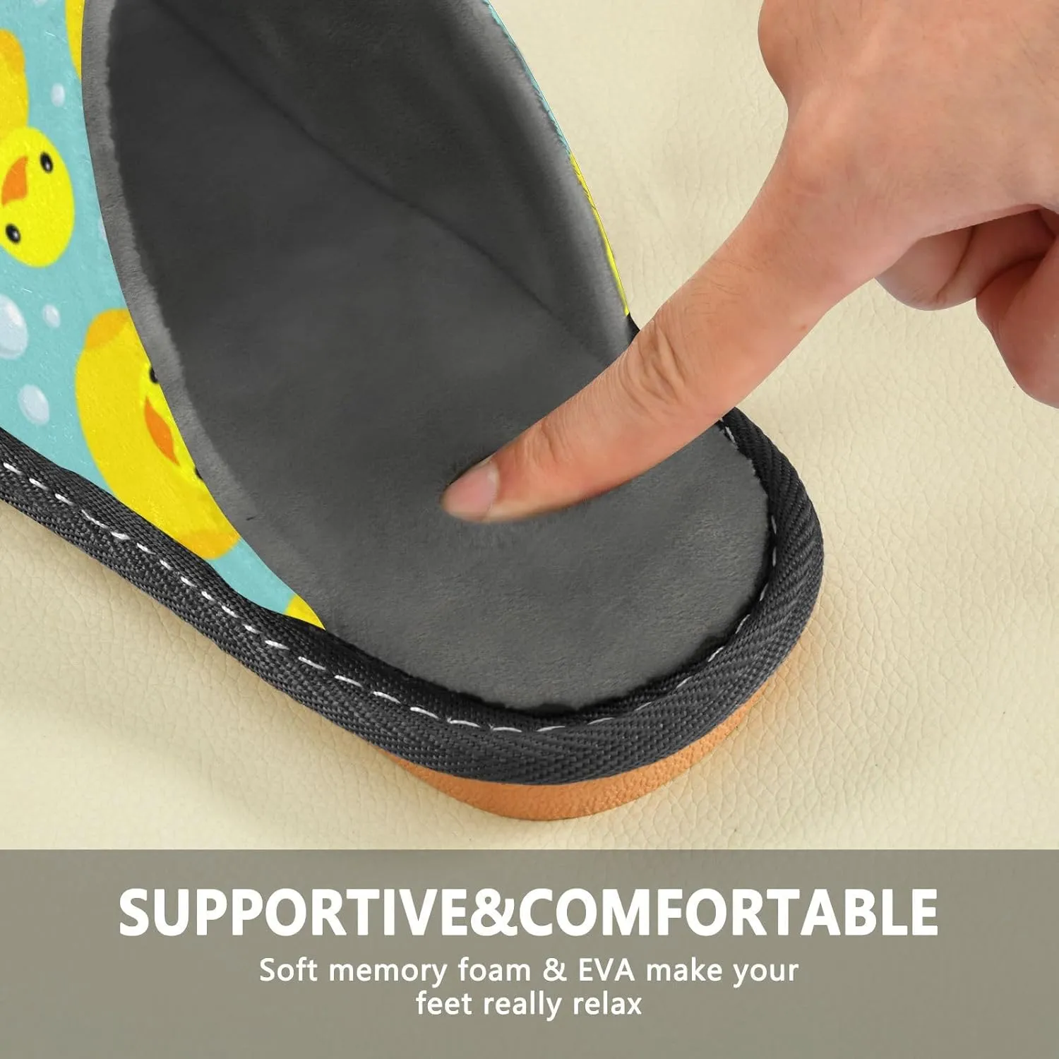 Spa Slippers Indoor House Fuzzy Slippers Soft Memory Foam Non-Slip Home Slipper Winter Shoes For Bedroom Hotel Travel 4-11