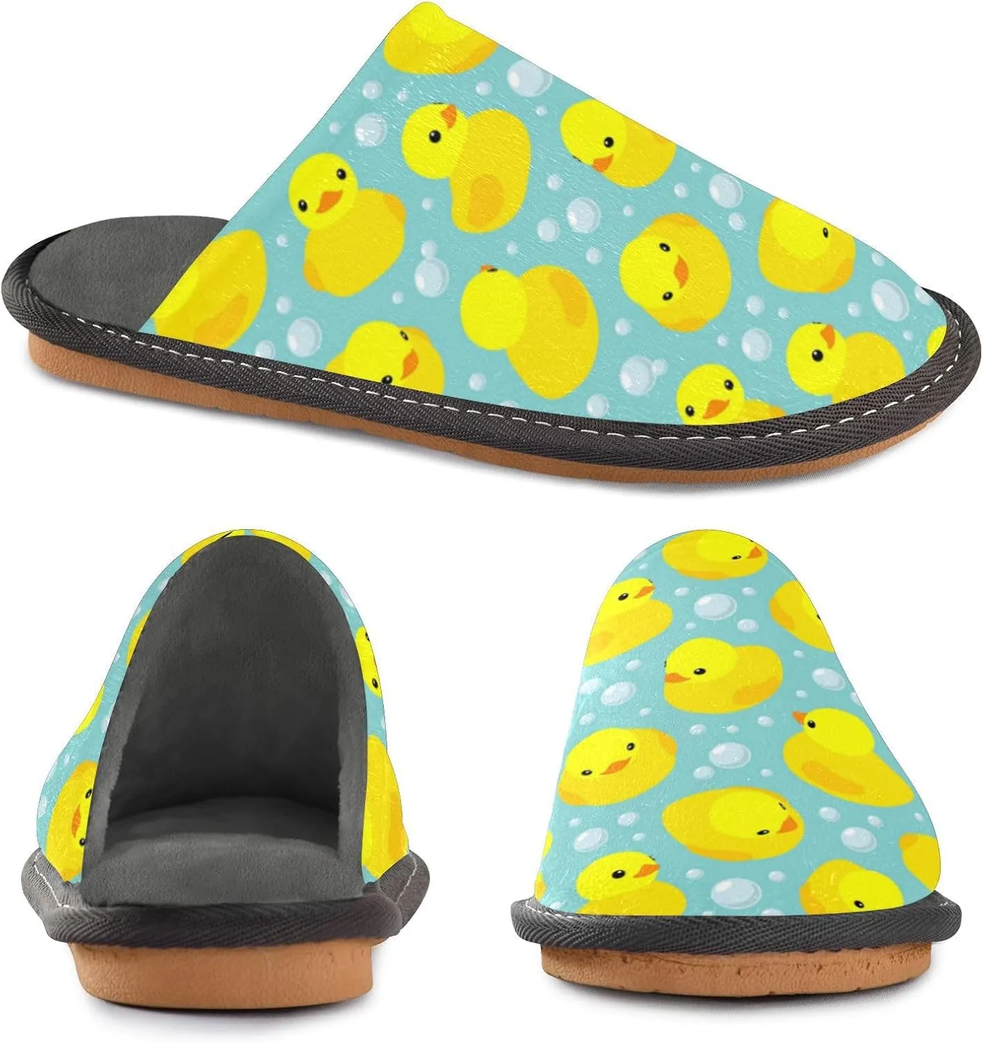 Spa Slippers Indoor House Fuzzy Slippers Soft Memory Foam Non-Slip Home Slipper Winter Shoes For Bedroom Hotel Travel 4-11