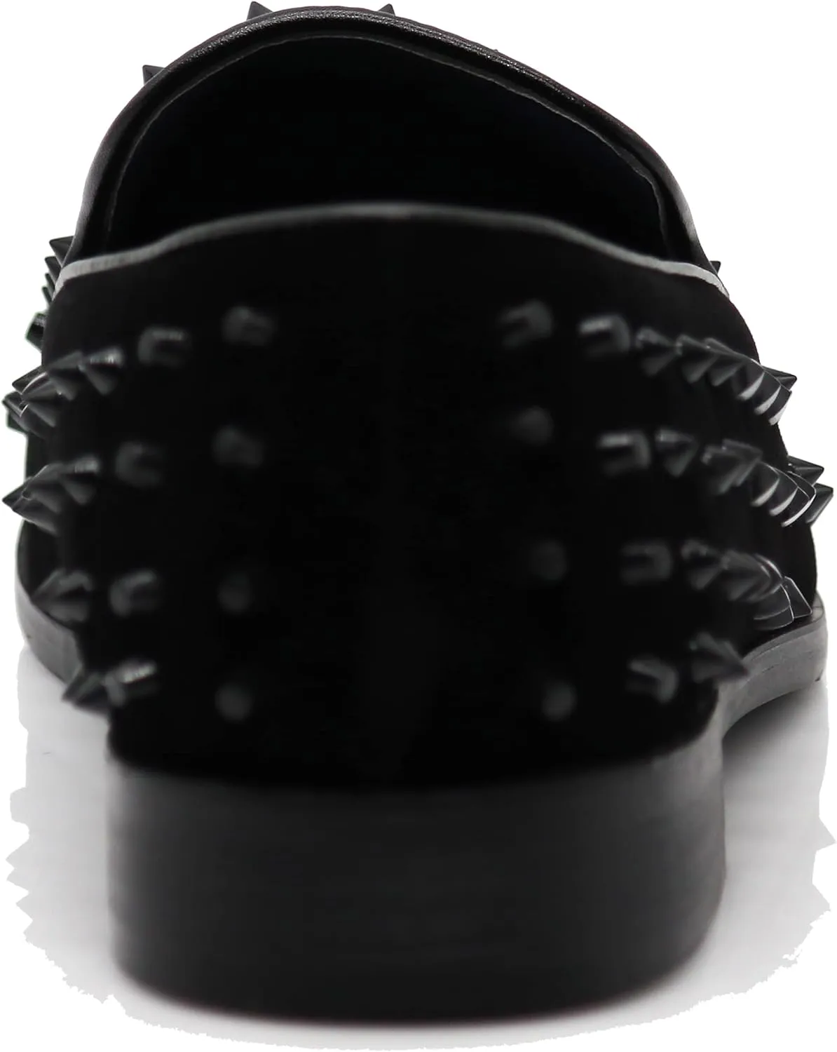 SPK24 Men Vintage Spikes Sparkle Formal Tuxedo Stage Fashion Slip On Loafer Dress Shoes