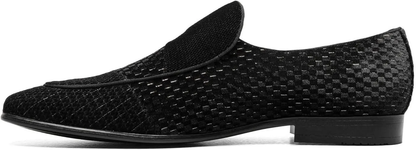STACY ADAMS Men's Shapshaw Velour Slip on Loafer