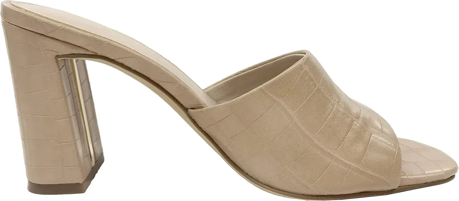 The Drop Women's Pattie High Block-Heeled Mule Sandal