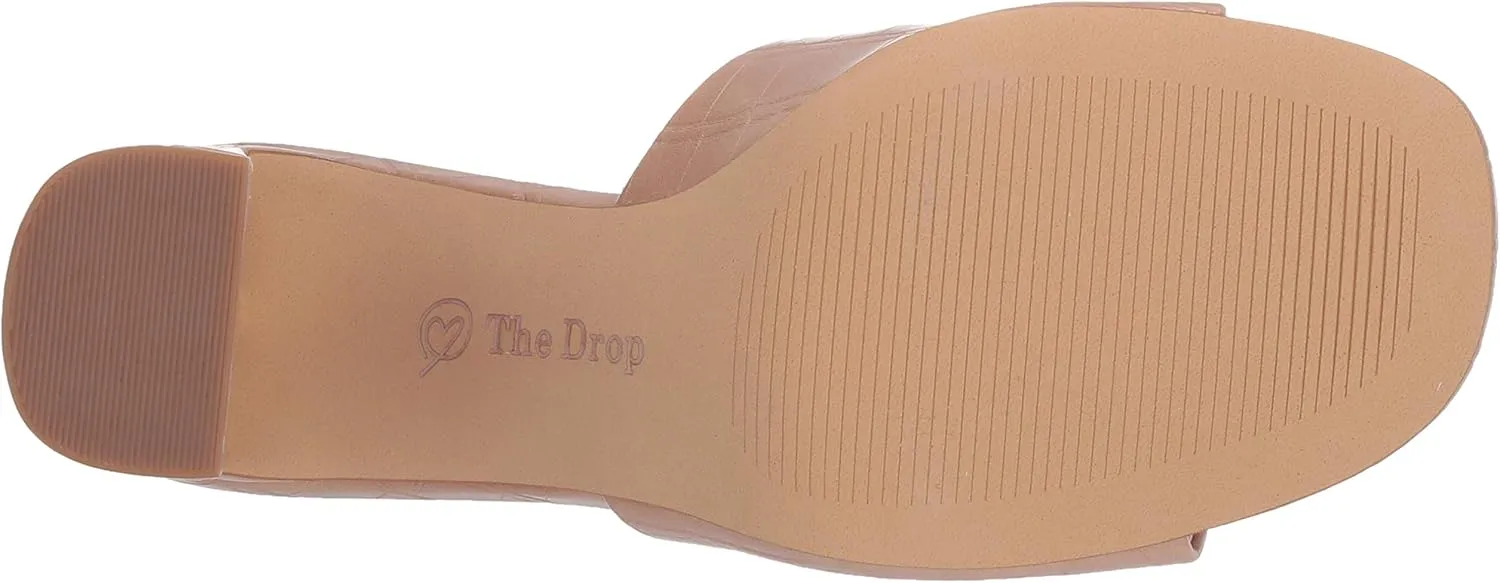 The Drop Women's Pattie High Block-Heeled Mule Sandal