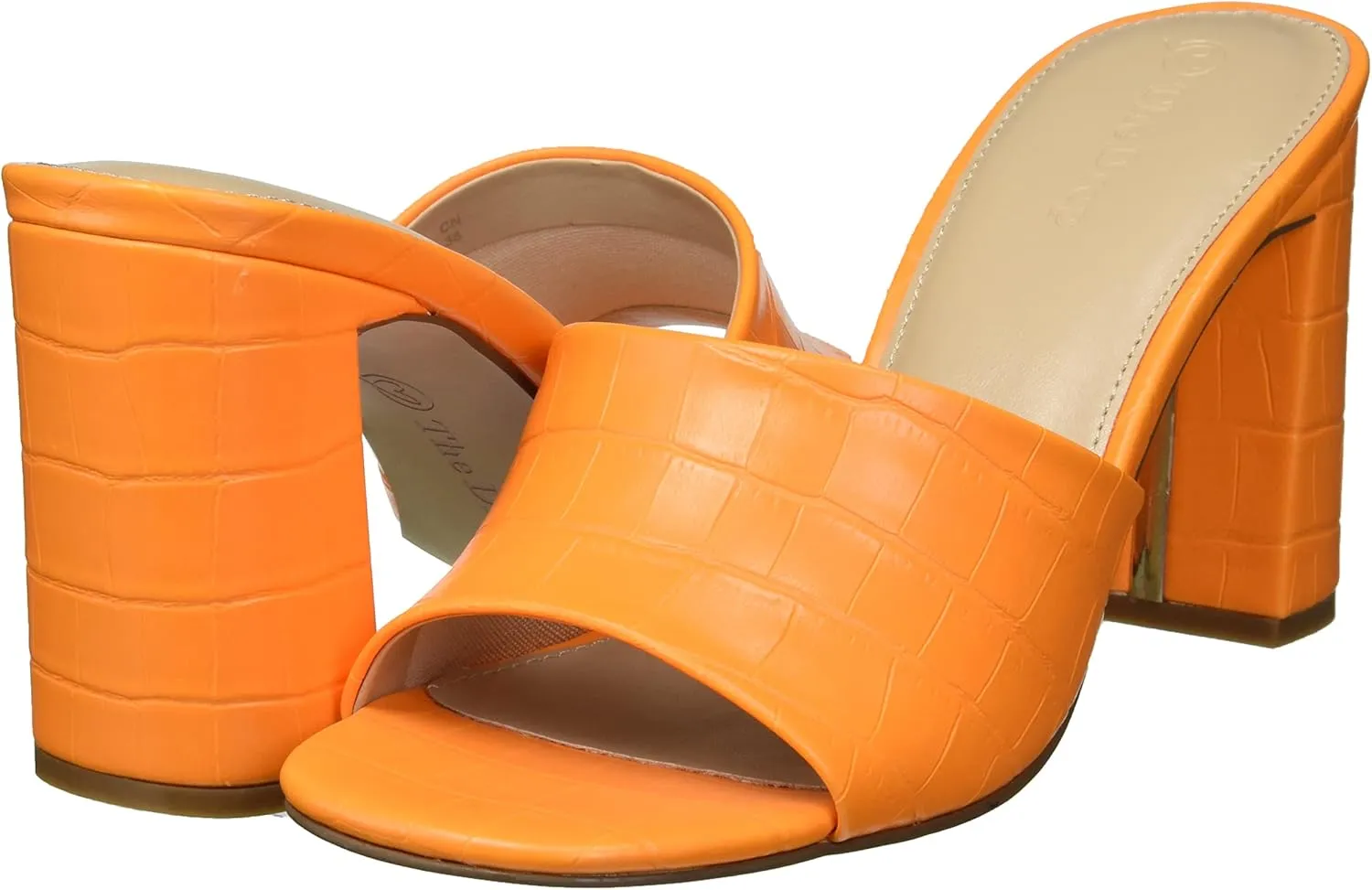 The Drop Women's Pattie High Block-Heeled Mule Sandal